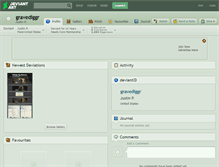 Tablet Screenshot of gravediggr.deviantart.com