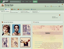 Tablet Screenshot of pin-up-vixen.deviantart.com