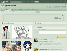 Tablet Screenshot of kaminaraixpride.deviantart.com