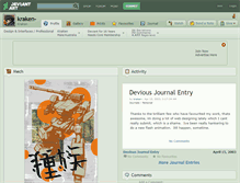 Tablet Screenshot of kraken-.deviantart.com