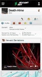 Mobile Screenshot of death-hime.deviantart.com