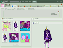 Tablet Screenshot of elsie0o0.deviantart.com