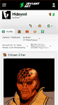 Mobile Screenshot of hideyosi.deviantart.com