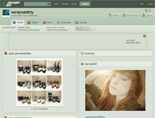 Tablet Screenshot of nerdynotdirty.deviantart.com