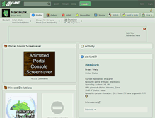 Tablet Screenshot of maxskunk.deviantart.com