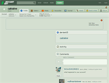 Tablet Screenshot of catraine.deviantart.com
