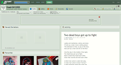 Desktop Screenshot of dead-girl2000.deviantart.com