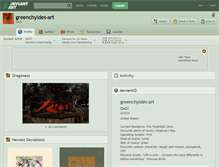 Tablet Screenshot of greenchyldes-art.deviantart.com