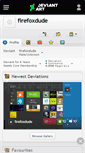 Mobile Screenshot of firefoxdude.deviantart.com