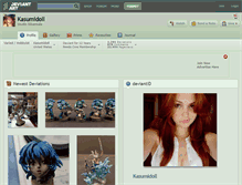 Tablet Screenshot of kasumidoll.deviantart.com