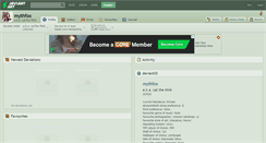 Desktop Screenshot of mythfox.deviantart.com