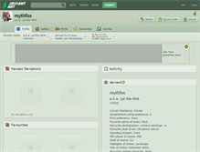 Tablet Screenshot of mythfox.deviantart.com