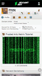Mobile Screenshot of f705t.deviantart.com