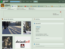 Tablet Screenshot of cebaum.deviantart.com