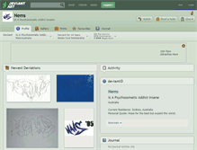 Tablet Screenshot of nems.deviantart.com