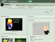 Tablet Screenshot of flippy907.deviantart.com