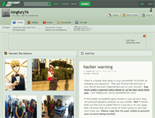 Tablet Screenshot of kingfury76.deviantart.com