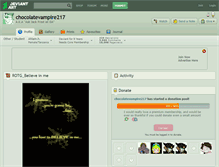 Tablet Screenshot of chocolatevampire217.deviantart.com