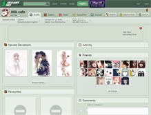 Tablet Screenshot of milk-cafe.deviantart.com