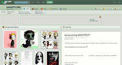 Desktop Screenshot of maggot-core.deviantart.com