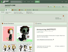 Tablet Screenshot of maggot-core.deviantart.com