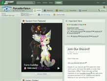 Tablet Screenshot of furcadia-fans.deviantart.com