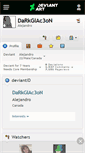 Mobile Screenshot of darkglac3on.deviantart.com