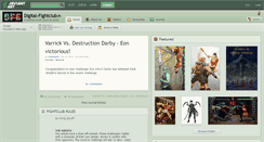 Desktop Screenshot of digital-fightclub.deviantart.com