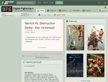 Tablet Screenshot of digital-fightclub.deviantart.com