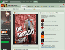 Tablet Screenshot of communism.deviantart.com