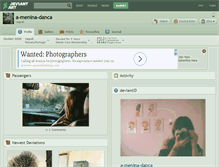 Tablet Screenshot of a-menina-danca.deviantart.com