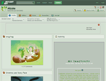 Tablet Screenshot of mizuka.deviantart.com