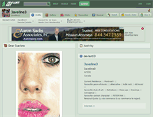 Tablet Screenshot of 3aveline3.deviantart.com