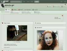 Tablet Screenshot of defective-girl.deviantart.com