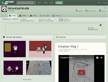 Tablet Screenshot of gr1m-r3ap3r-008.deviantart.com