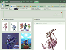 Tablet Screenshot of chradi.deviantart.com