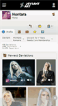 Mobile Screenshot of montara.deviantart.com