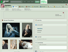Tablet Screenshot of montara.deviantart.com