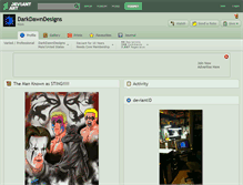 Tablet Screenshot of darkdawndesigns.deviantart.com