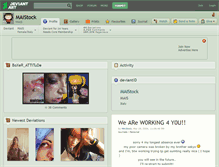 Tablet Screenshot of maistock.deviantart.com