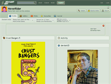 Tablet Screenshot of neverrider.deviantart.com
