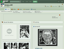 Tablet Screenshot of ncmallory.deviantart.com