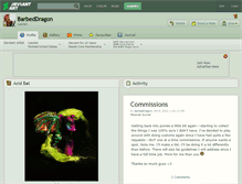 Tablet Screenshot of barbeddragon.deviantart.com