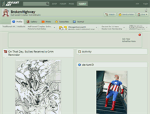 Tablet Screenshot of brokenhighway.deviantart.com