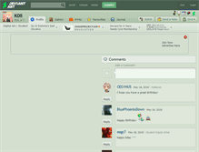 Tablet Screenshot of k0ii.deviantart.com