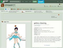Tablet Screenshot of animequeen111.deviantart.com