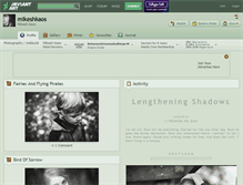 Tablet Screenshot of mikeshkaos.deviantart.com
