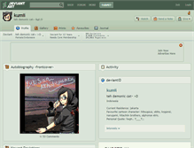 Tablet Screenshot of kumii.deviantart.com