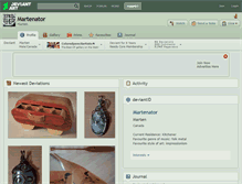 Tablet Screenshot of martenator.deviantart.com