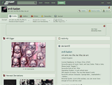 Tablet Screenshot of evil-lusion.deviantart.com